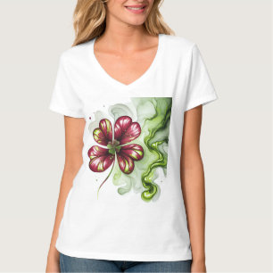 LILA KLEE BLÜTE T-Shirt