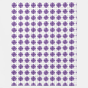 Lila Klee Fleecedecke