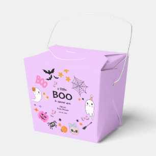 Lila kleine Boo Niedliche Halloween-Kinderdusche Geschenkschachtel