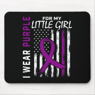 Lila kleine Mädchen-Tochter-Epilepsie Bewusstseins Mousepad