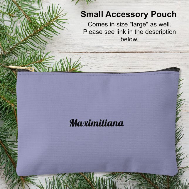 Lila - Kleiner, fest angebrachter Beutel (Small Accessory Pouch - Purple - Solid by Leapfroglisics Shop)