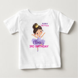 Lila kleiner Princess-Ball Baby T-shirt