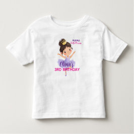 Lila kleiner Princess-Ball Kleinkind T-shirt