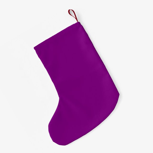 Lila Kleiner Weihnachtsstrumpf (Rückseite (Hängend))