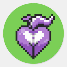 Lila Kofferaufkleber Runder Aufkleber