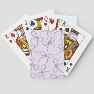 Lila Kokette Schleife Pastell-Lavendel Favoritensp Spielkarten
