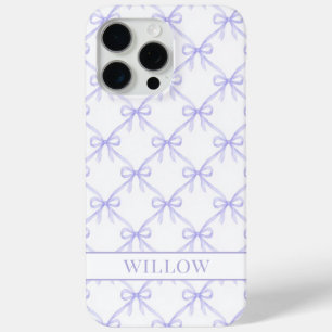 Lila Kokette Wasserfarben-Schleifen Case-Mate iPhone Hülle