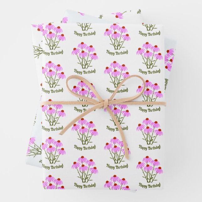 Lila Kon-Wrapping-Papierblätter Geschenkpapier Set (Beispiel)