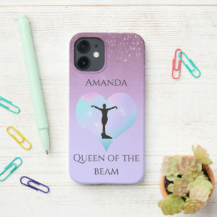Lila Königin der Bamgymnastik Personalisiert iPhone 12 Mini Hülle