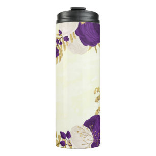 lila königliche Blume, botanisch Thermosbecher