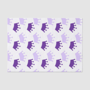 Lila königliche Kronen Märchen Prinzessin Babypart Seidenpapier
