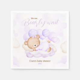 Lila können wir Babydusche von Napkins frühzeitig Serviette