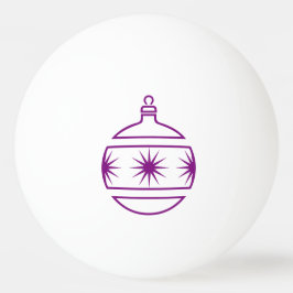 Lila Kontur Weihnachtsbaum Tischtennisball