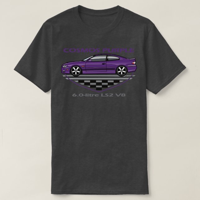 Lila Kosmos T-Shirt (Design vorne)