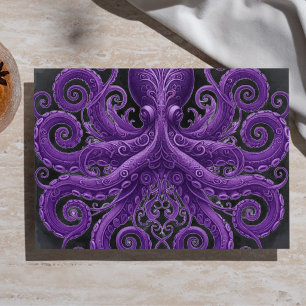 Lila Krake Victorian Steampunk Seidenpapier