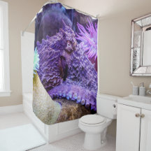 Lila Kraken-Duschvorhang