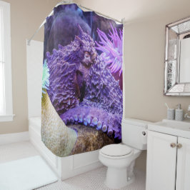 Lila Kraken-Duschvorhang Duschvorhang