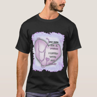 Lila Krankenschwester T-Shirt