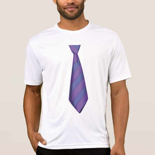 Lila Krawatten-T - Shirt (Vorderseite)