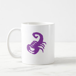 Lila-Krebs-Tierkreis-Tasse – Mystische Krebssilhou Kaffeetasse