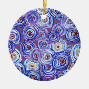 Lila Kreise Dekoratives Ornament