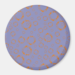 lila Kreisquadrate Magnet