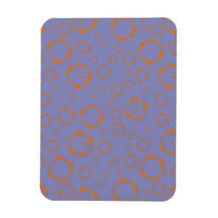 lila Kreisquadrate Magnet