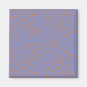 lila Kreisquadrate Magnet