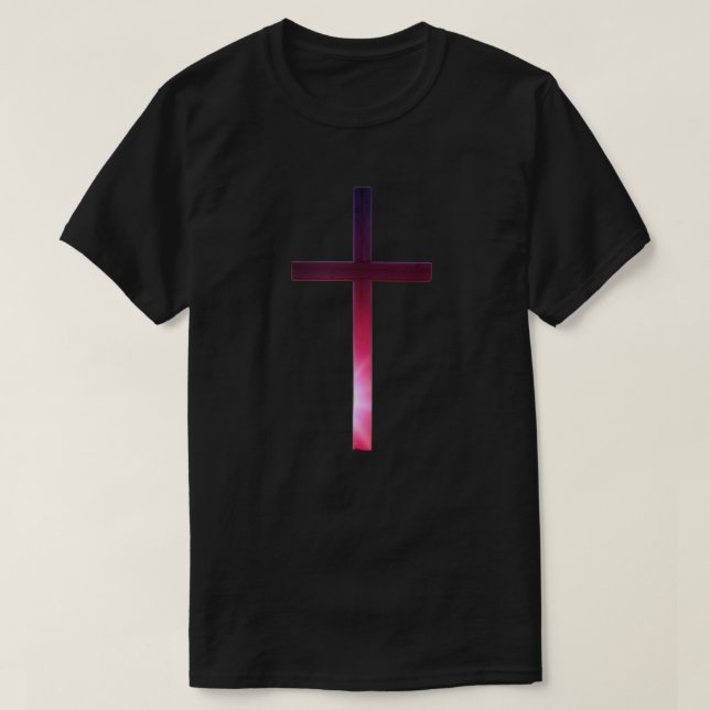 Lila Kreuz T-Shirt (Design vorne)