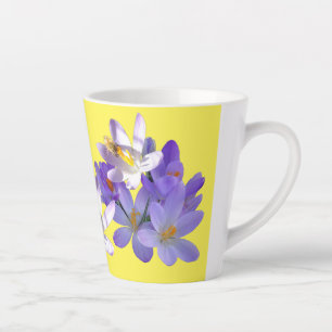 Lila Kreuze mit Bee Yellow Latte Tasse