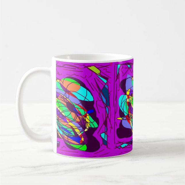 Lila Kreuzung Kaffeetasse (Links)