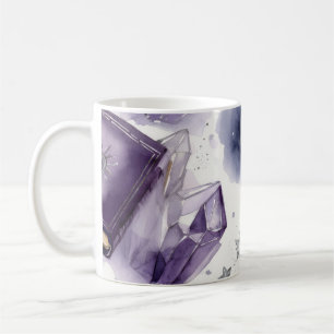 Lila Kristall-Wasserfarbtasse Kaffeetasse