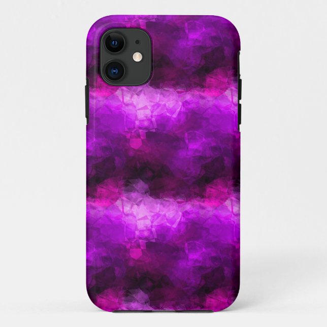 Lila Kristalle Case-Mate iPhone Hülle (Rückseite)