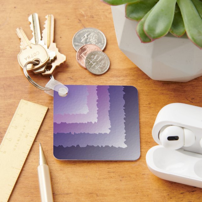 Lila Kristalle Schlüsselanhänger (Schreibtisch)