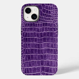 Lila Krokodil iPhone 14 Hülle