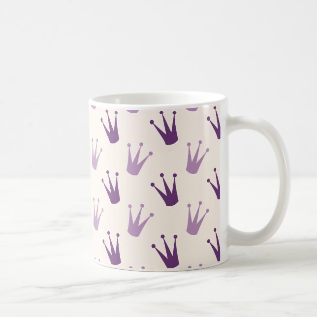 Lila Kronen-Tasse Tasse (Rechts)