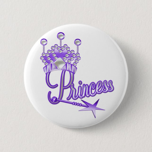 Lila Kronprinzessin Button (Vorderseite)