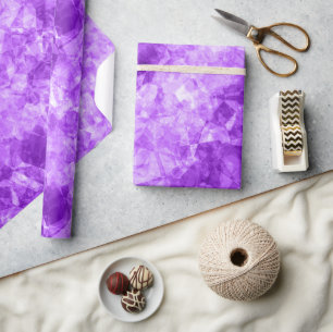 Lila Krummstoff Geschenkpapier