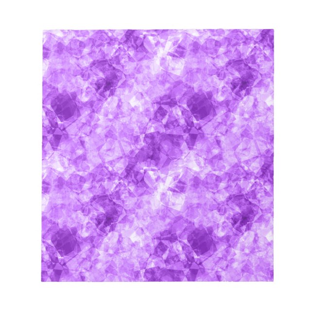 Lila Krummstoff Notizblock (Vorderseite)