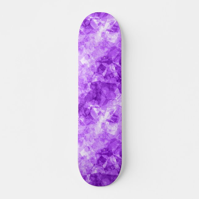 Lila Krummstoff Skateboard (Vorne)