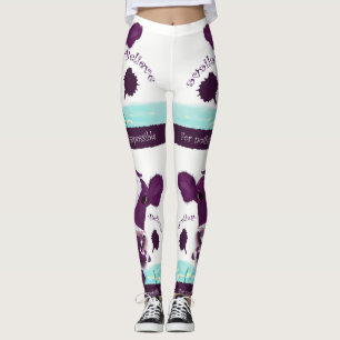 Lila Kuh Flug absolut vielleicht erwägend Leggings