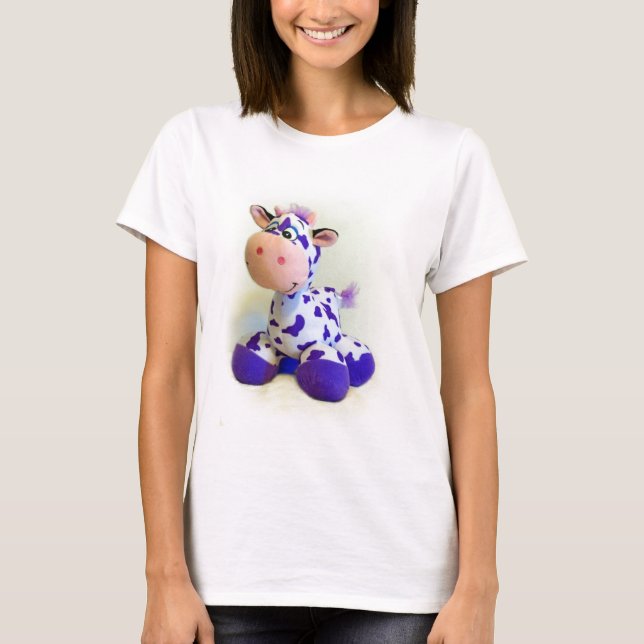 Lila Kuh T-Shirt (Vorderseite)