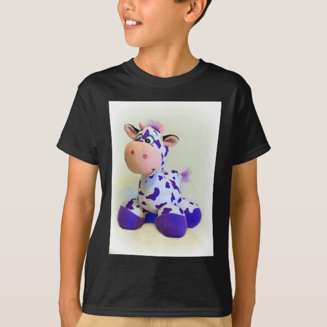 Lila Kuh T-Shirt (Vorderseite)