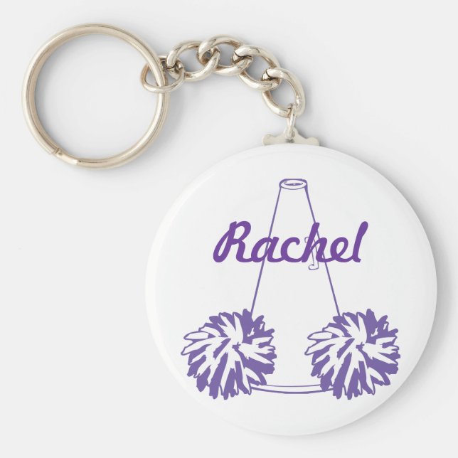 Lila, kundenspezifische Schlüsselkette Schlüsselanhänger (Vorne)