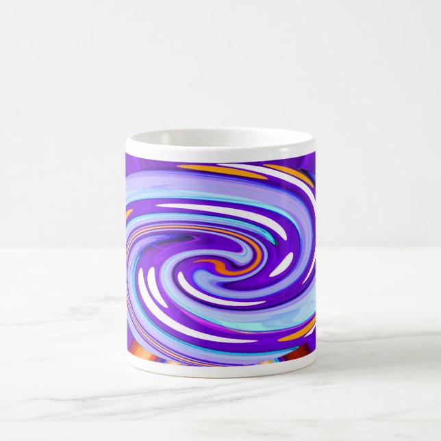 Lila Kunst Kaffeetasse (Mittel)
