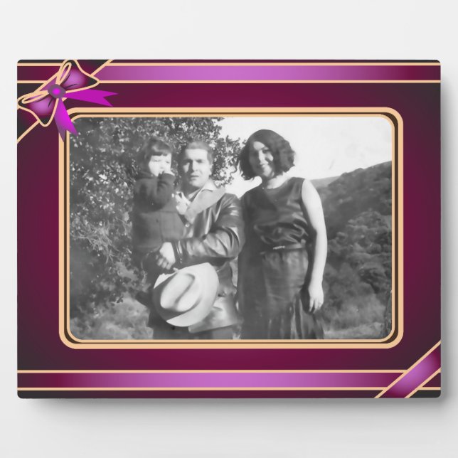 Lila Kunstgalerie Fotoplatte (Vorderseite)