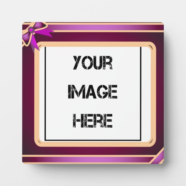 Lila Kunstgalerie Fotoplatte (Vorderseite)