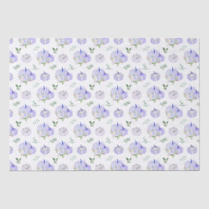 Lila Kürbisse Floral Seidenpapier