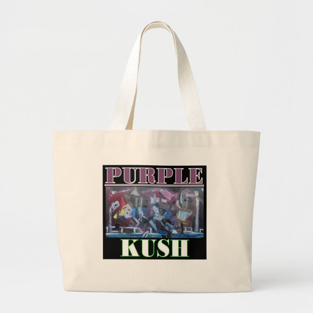 LILA KUSH JUMBO STOFFBEUTEL (Vorne)