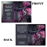 💀 Lila La Calavera in Hut mit Blume
